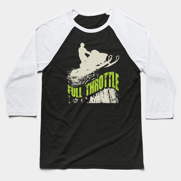 Full Throttle Baseball T-Shirt by OffRoadStyles